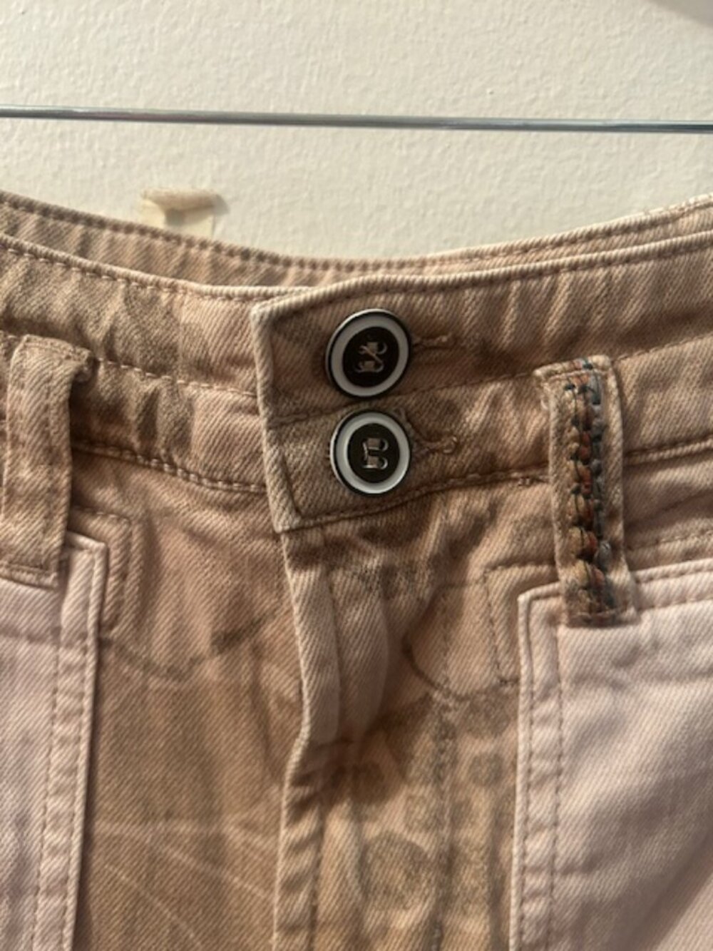 Anthropologie x Pilcro The Camp Wanderer Khaki Tan Floral Patchwork Pants - Picture 6 of 16